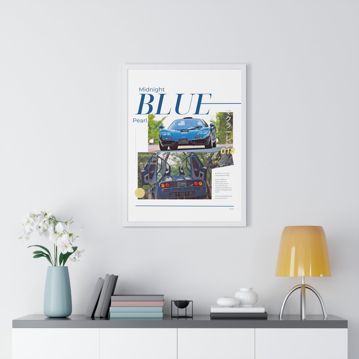 Midnight Blue Pearl F1 Framed Print