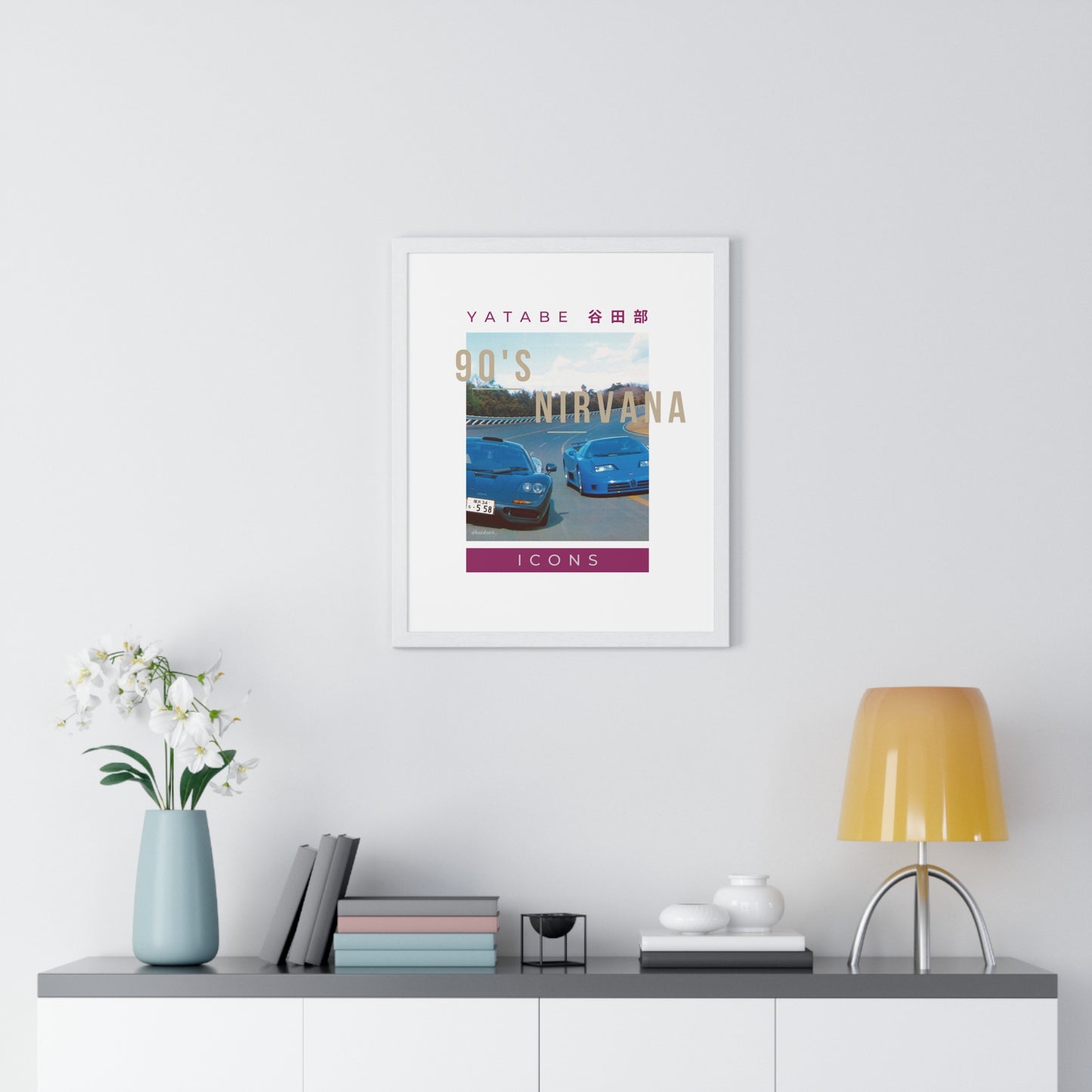 90's Nirvana. EB110 & F1 Framed Print