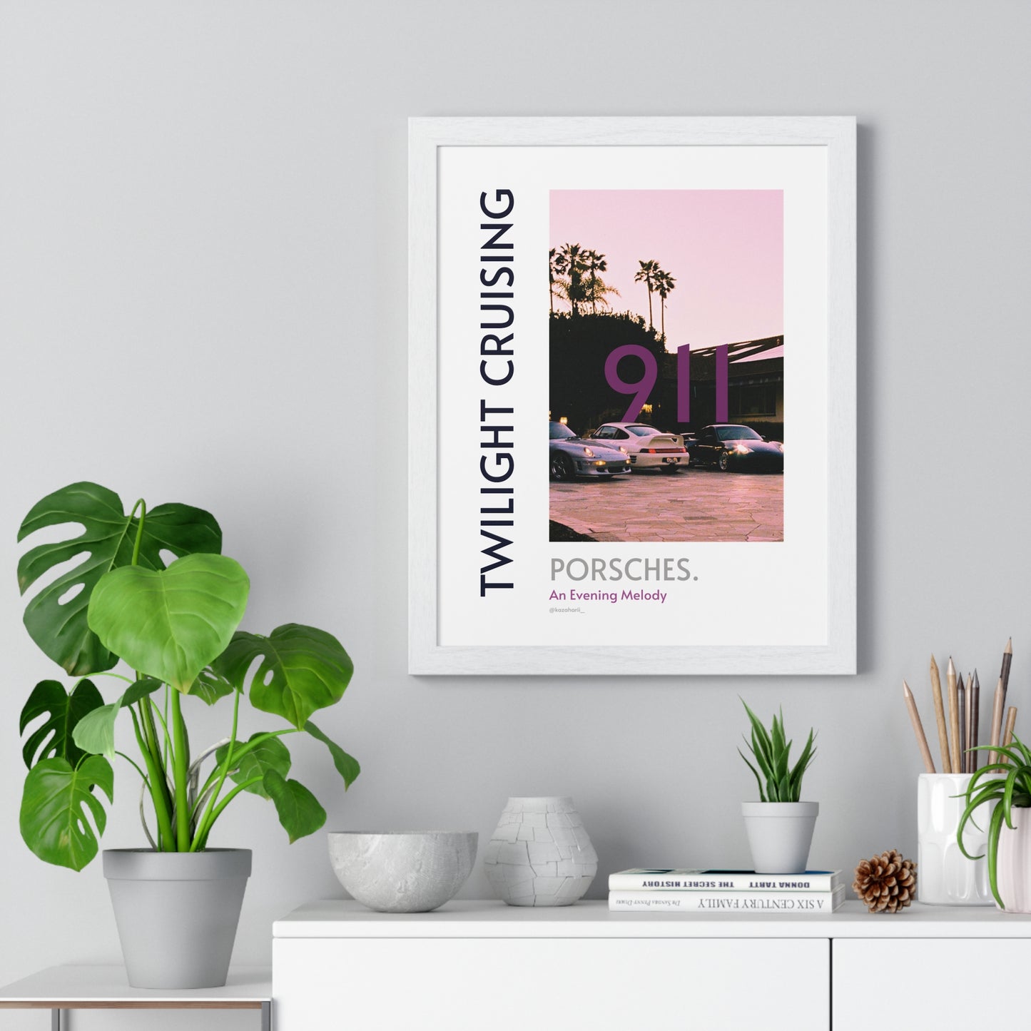 Twilight Cruising. Framed Print