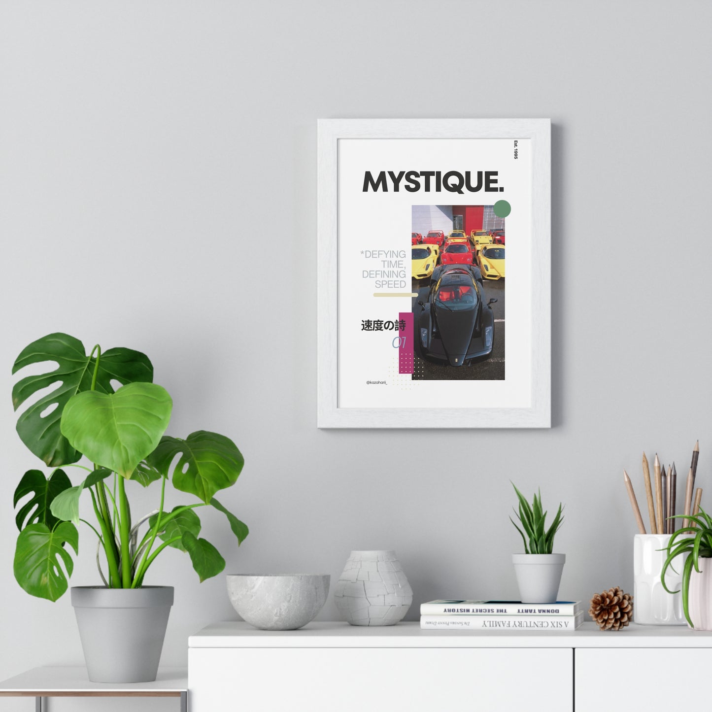 Mistique. Prancing Horses Framed Print