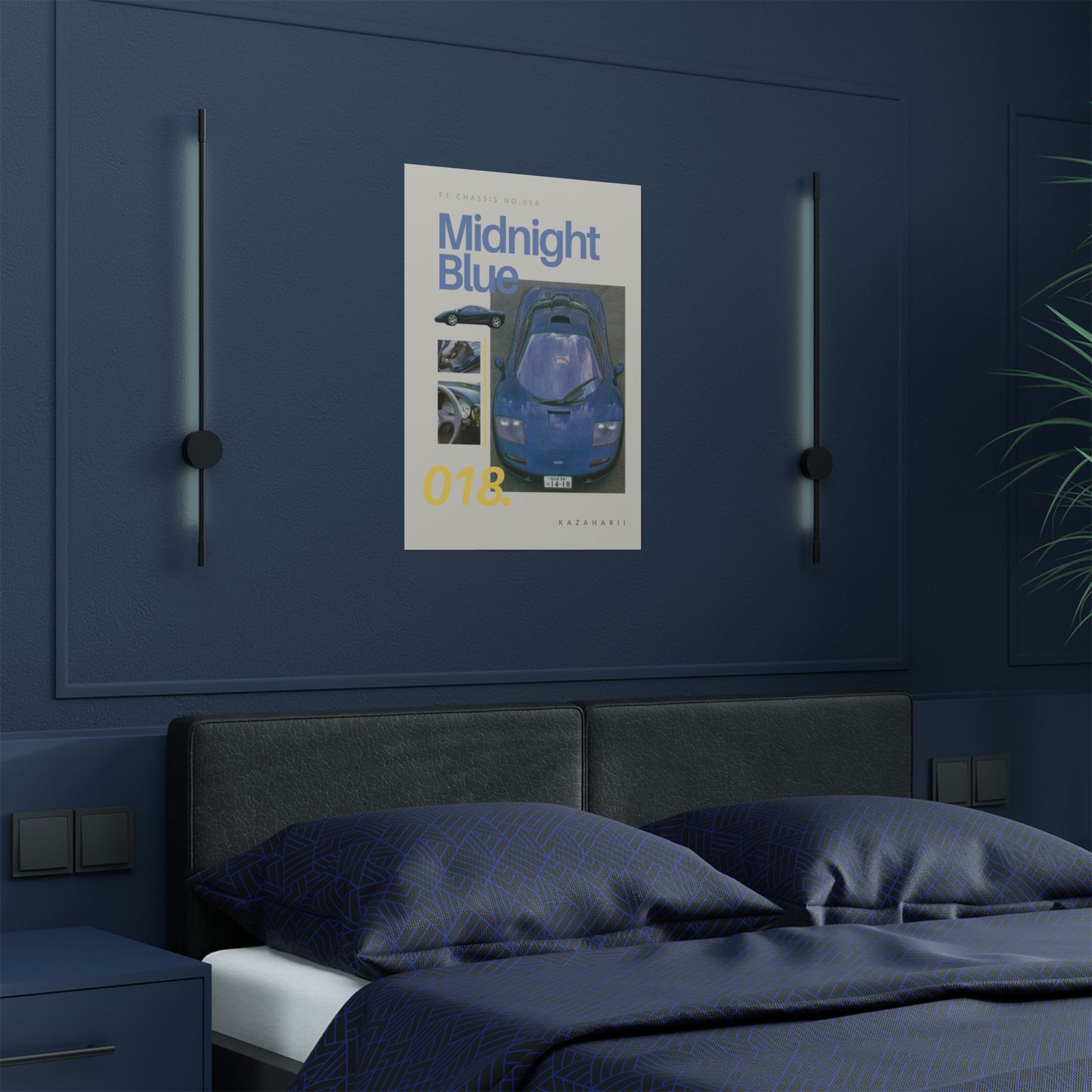 Midnight Blue Pearl – McLaren F1 Chassis 018 Poster