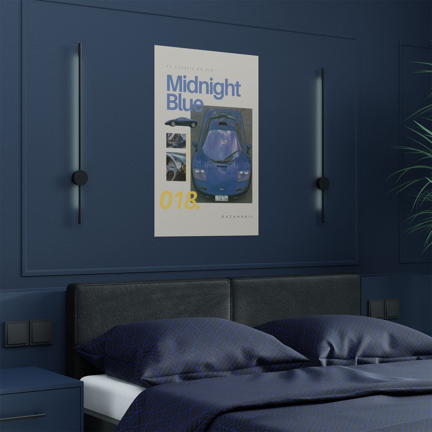 Midnight Blue Pearl – McLaren F1 Chassis 018 Poster